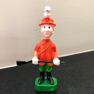 WILTON Bewildered Duck Hunter Figurine with Rifle/ Cake Topper Vintage- 1970s